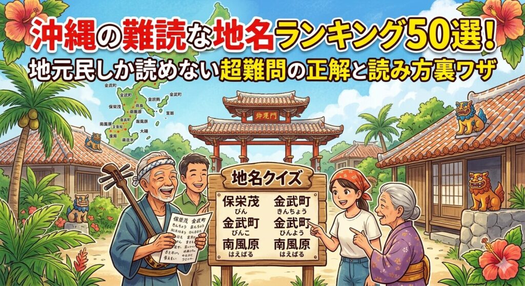 沖縄の難読な地名ランキング50選！地元民しか読めない超難問の正解と読み方裏ワザ